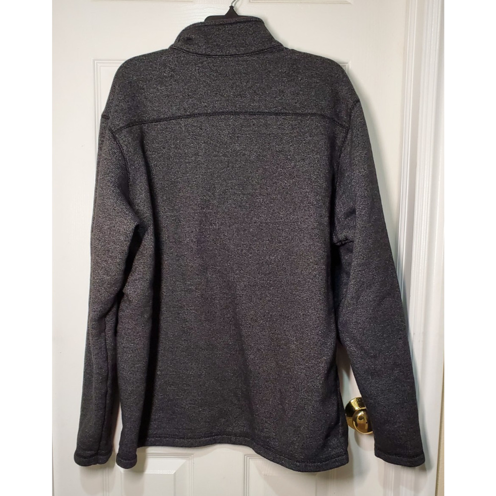 Columbia Steens Mountain Quarter-Zip Fleece Jacket XXL Gray Black Outdoor Layer - Picture 2 of 13